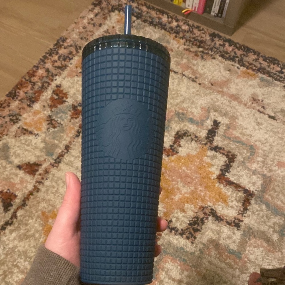Teal Starbucks cup